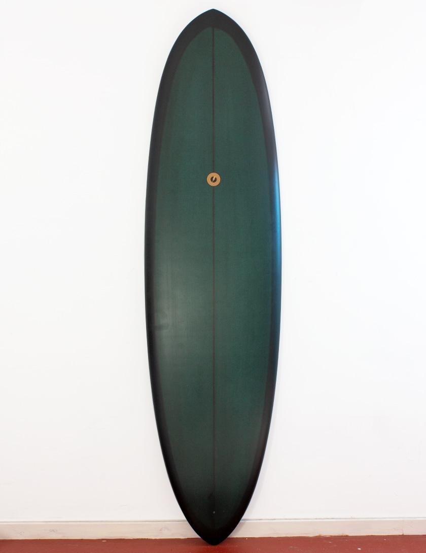 green surfboard