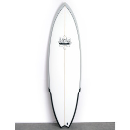 Aipa Big Boy Sting Fusion Surfboard 6ft 8 Futures - Grey/White