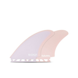 Futures Coco Fibreglasss Keel Twin Fins Small/Medium - Purple