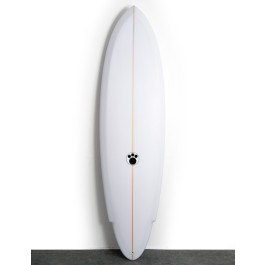 Maurice Cole RV Twin Pin Surfboard 7ft 1 Futures - White