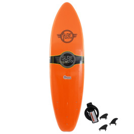 Surfworx Base Hybrid Foam surfboard 6ft 0 - Orange
