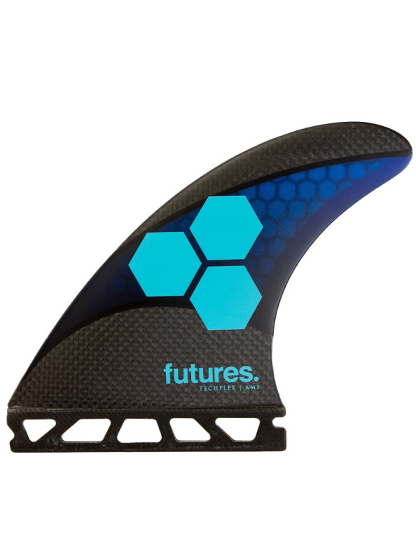 Futures AM1 Techflex Tri Fins Medium - Blue/Cyan