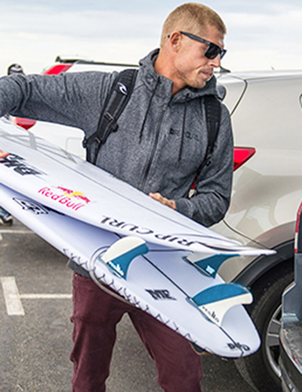 MF MICK FANNING PC Mサイズ FCS II Mick Fanning MF PC Tri Fins Medium - White/Blue