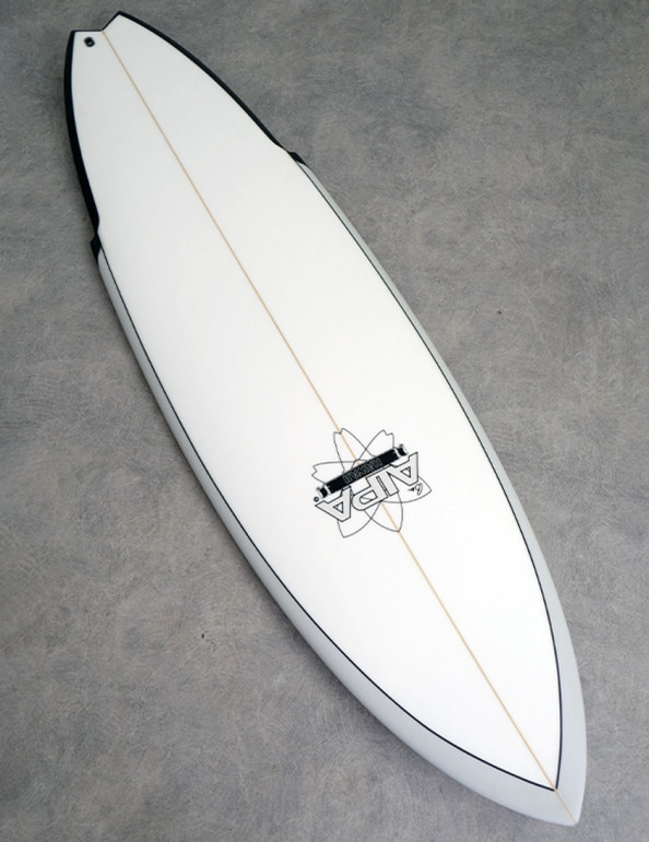 Aipa Big Boy Sting Fusion Surfboard 6ft 8 Futures - Grey/White