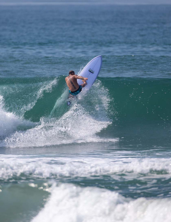 Aipa Big Boy Sting Fusion Surfboard 6ft 8 Futures - Grey/White
