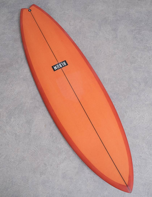 Album Insanity surfboard 5ft 8 Futures - Burnt Orange Resin Tint