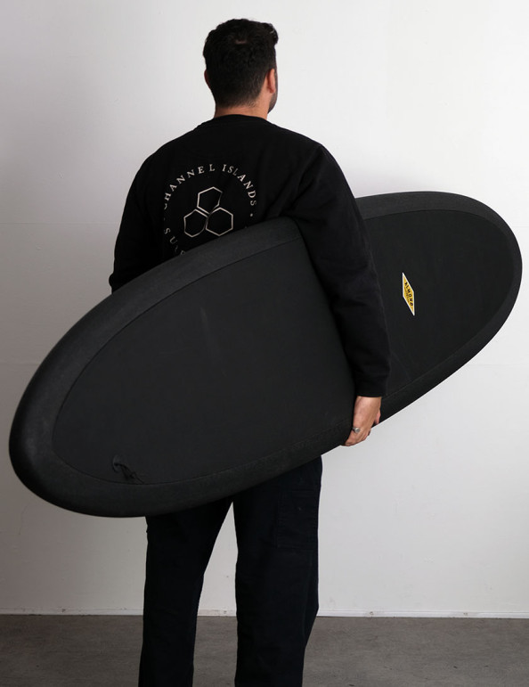 Almond R Series Joy Surfboard 8ft 0 Single Fin - Black