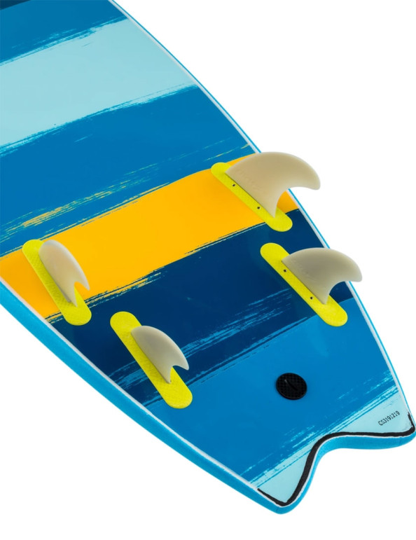 Catch Surf Odysea Skipper Quad soft surfboard 6ft 0 - Cool Blue