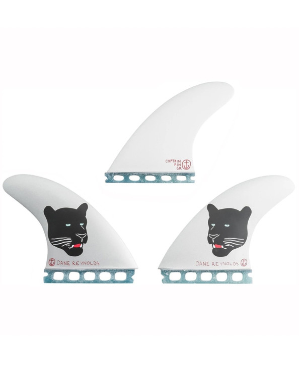 Captain Fin Dane Reynolds Honeycomb Tri Fins Large - Silver