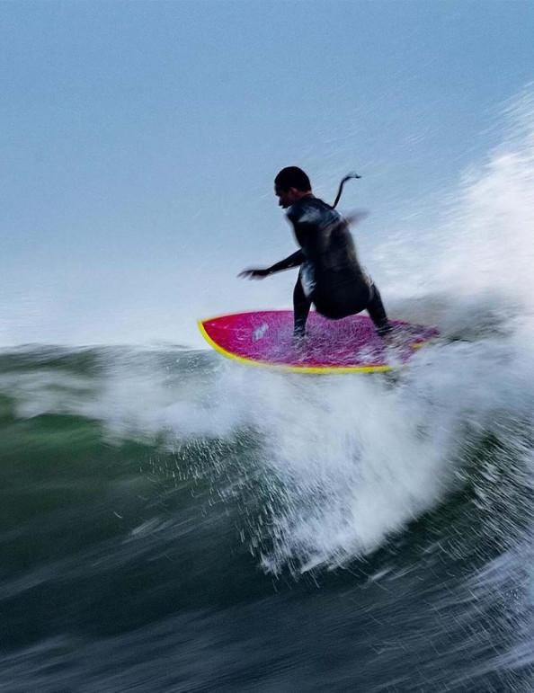 Channel Islands Feb's Fish surfboard 5ft 7 Futures - White