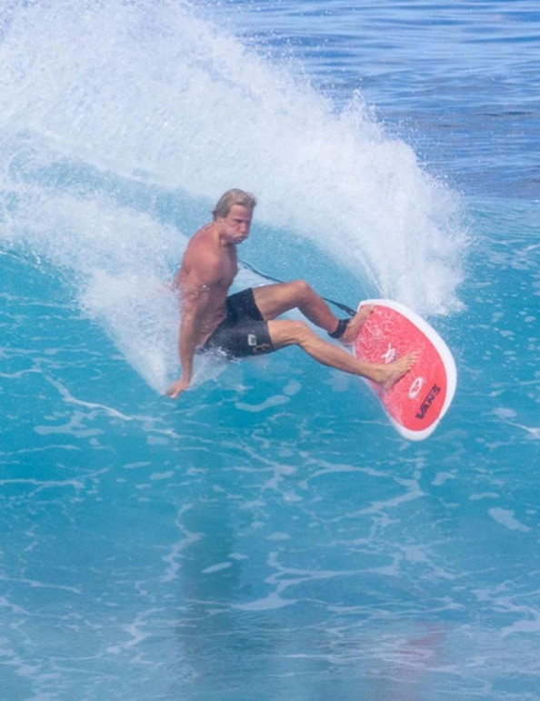 Channel Islands G Skate Surfboard 5ft 10 Futures - White