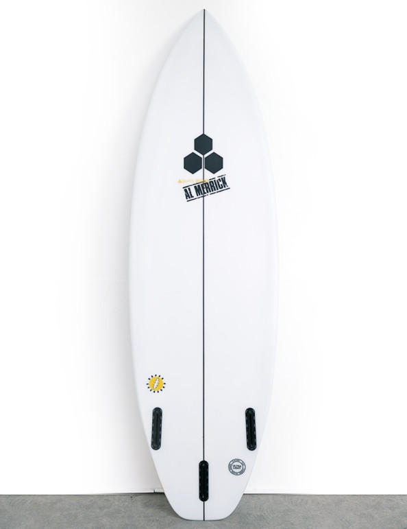 Channel Islands Happy Everyday Surfboard 5ft 11 Futures - White