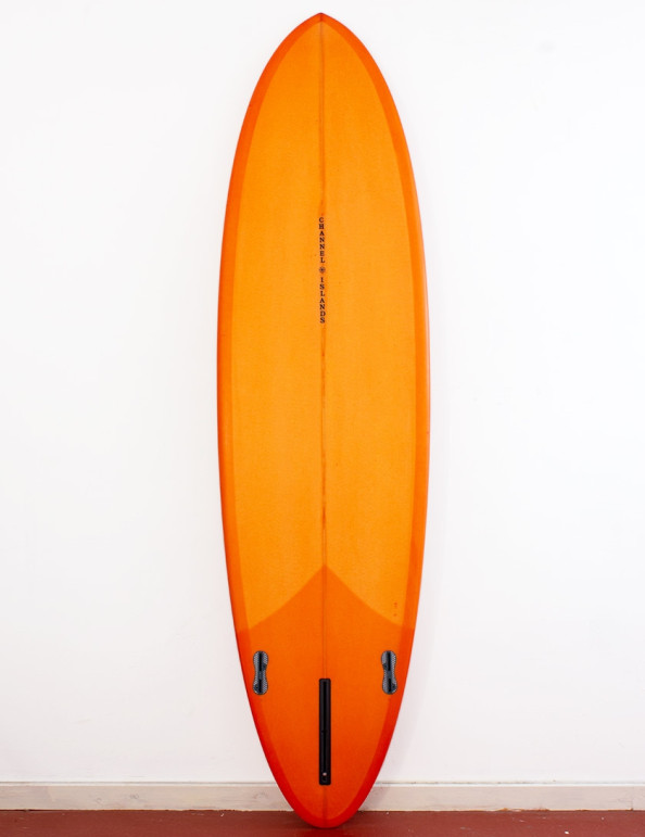 Channel Islands Mid surfboard 7ft 6 FCS II - Orange Resin Tint