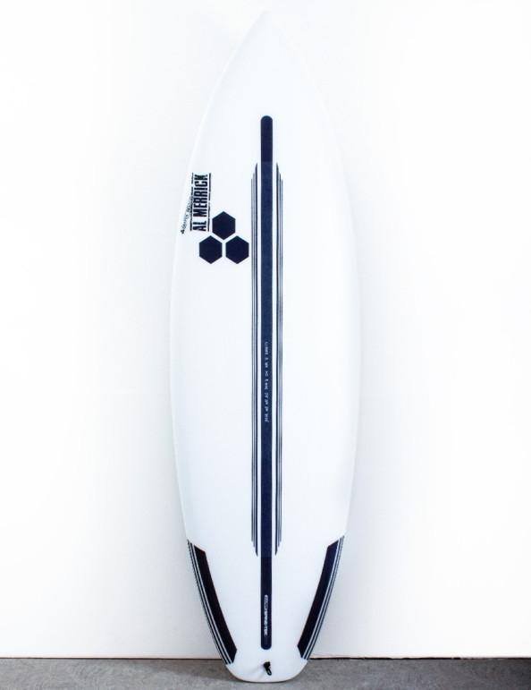Channel Islands Rocket Wide Squash Tail surfboard Spine-Tek 5ft 11 FCS II -  White