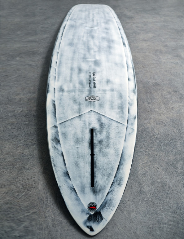 CJ Nelson Thunderbolt Red Colapintail surfboard 9ft 3 - Black 