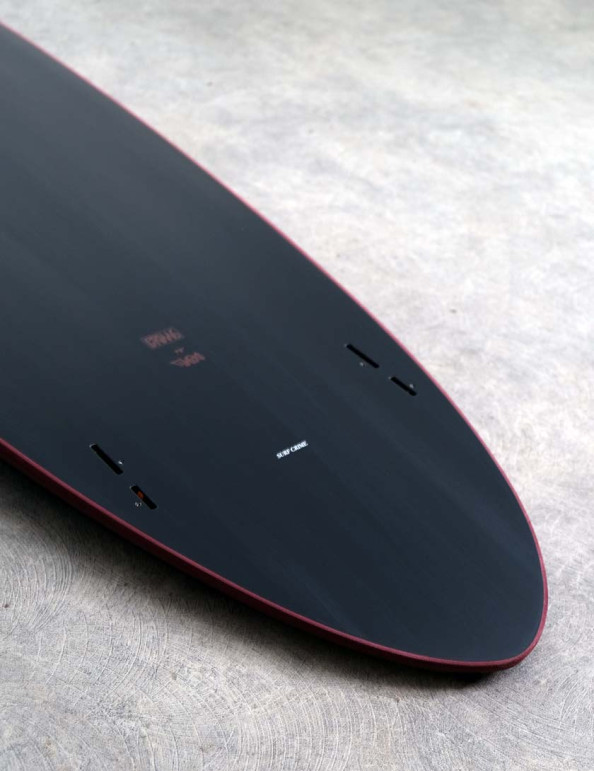 Crime CA Twin Soft Top Surfboard 7ft 6 - Ox Blood/Black