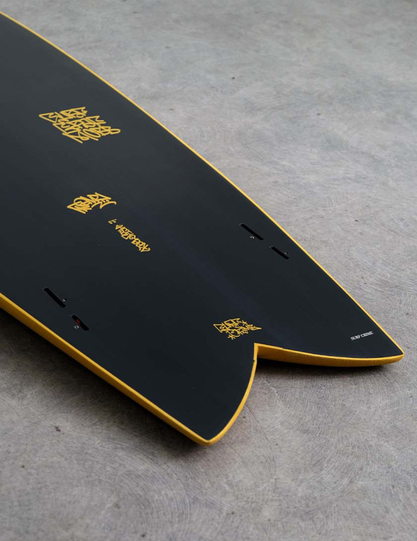 Crime Keel Fish Soft Top Surfboard 6ft 5 - Dijon/Black