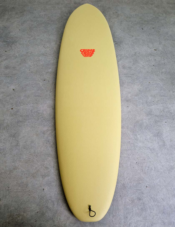Crime Stubby Soft Top Surfboard 7ft 0 Single Fin - Old Foam