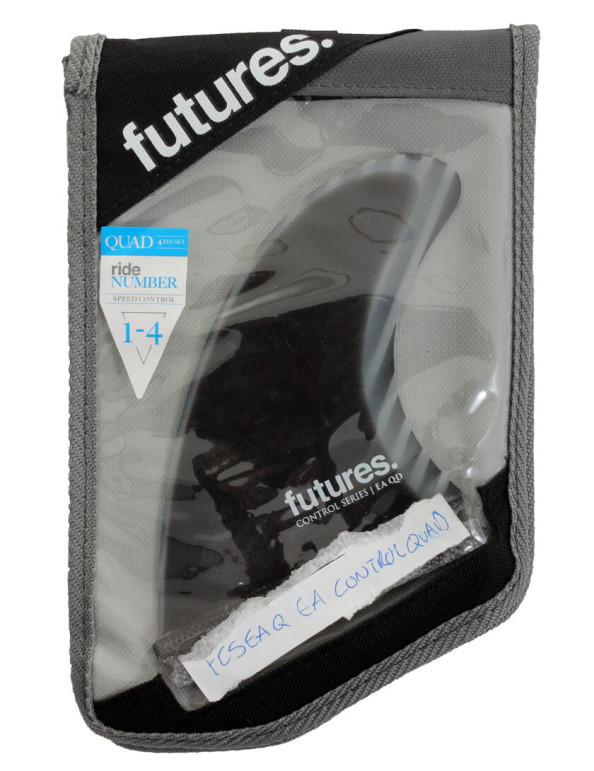 Futures Control Series EA Quad Fins Medium - Black/Grey