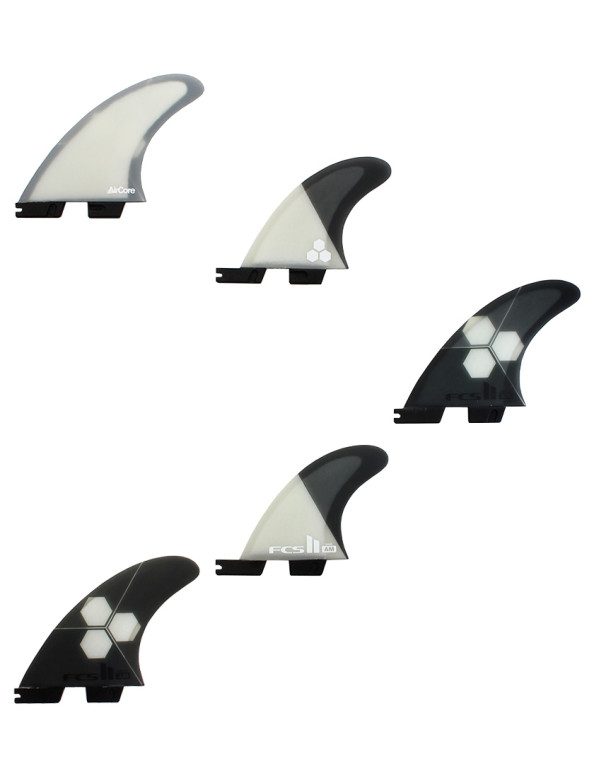 FCS II AM PC Aircore Tri-Quad Fins Large - Grey