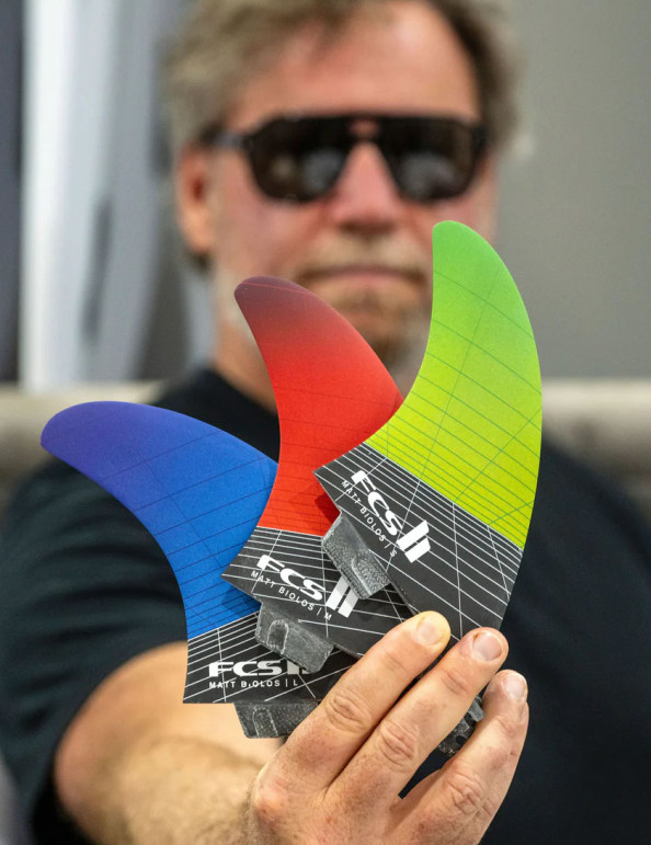 FCS II MB PC Carbon Tri Fin Small - Seafoam