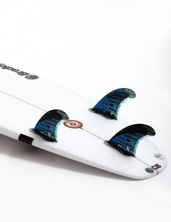 FCS II Matt Biolos PC Carbon Tri Fin Large - Blue FCS II Matt Biolos PC Carbon Tri Fin Large - Blue