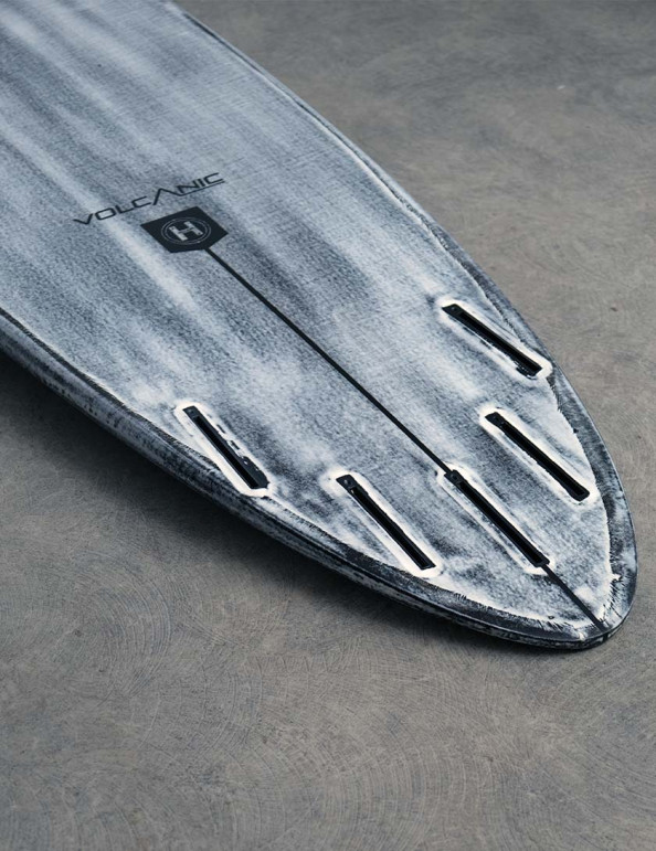 Firewire Volcanic Greedy Beaver Surfboard 6ft 6 Futures - Grey