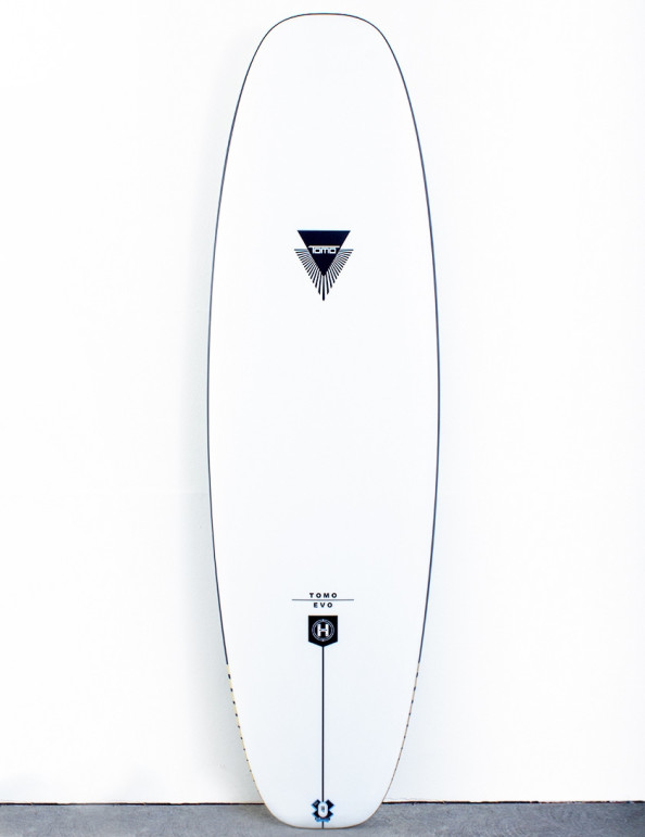 Firewire Helium Evo surfboard 5ft 5 Futures - White