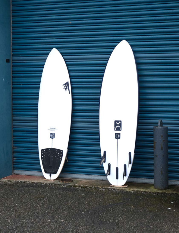 Firewire Helium Groove surfboard 5ft 9 Futures - White
