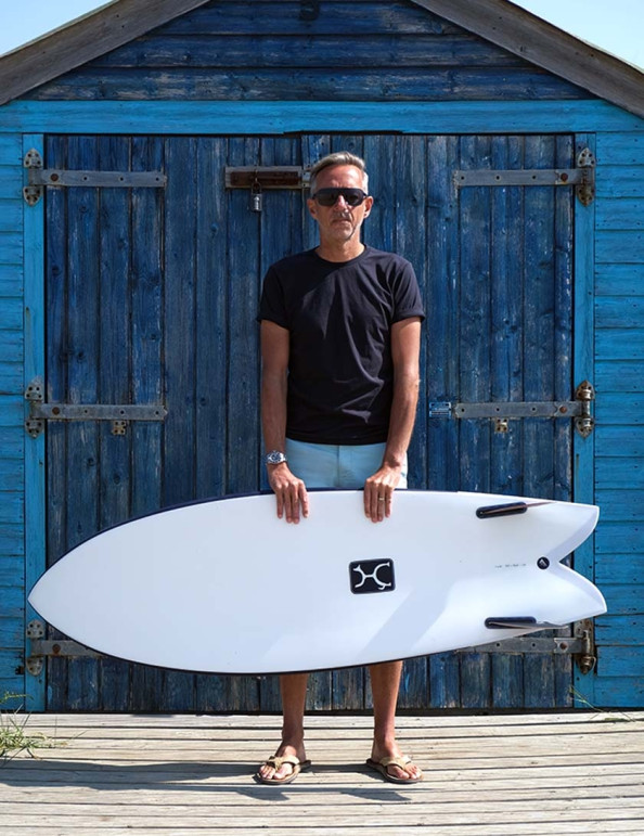 Firewire Helium Too Fish Surfboard 5ft 8 Futures - White