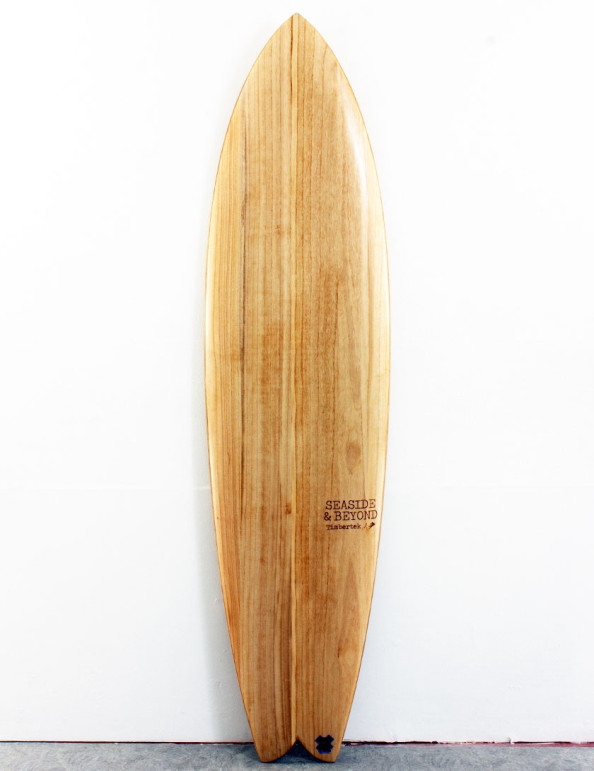 Firewire Timbertek Seaside & Beyond surfboard 7ft 6 FCSII - Natural Wood