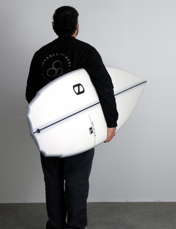 Slater Designs Ibolic Sci-Fi 2.0 surfboard 5ft 9 Futures - White