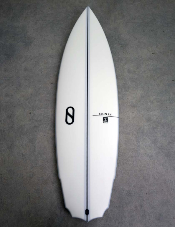 Slater Designs Ibolic Sci-Fi 2.0 surfboard 5ft 9 Futures - White