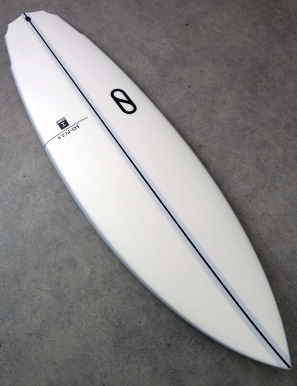 Slater Designs Ibolic Sci-Fi 2.0 surfboard 5ft 9 Futures - White