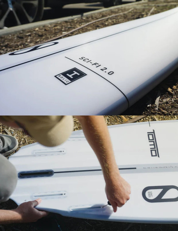 Slater Designs Ibolic Sci-Fi 2.0 surfboard 5ft 9 Futures - White