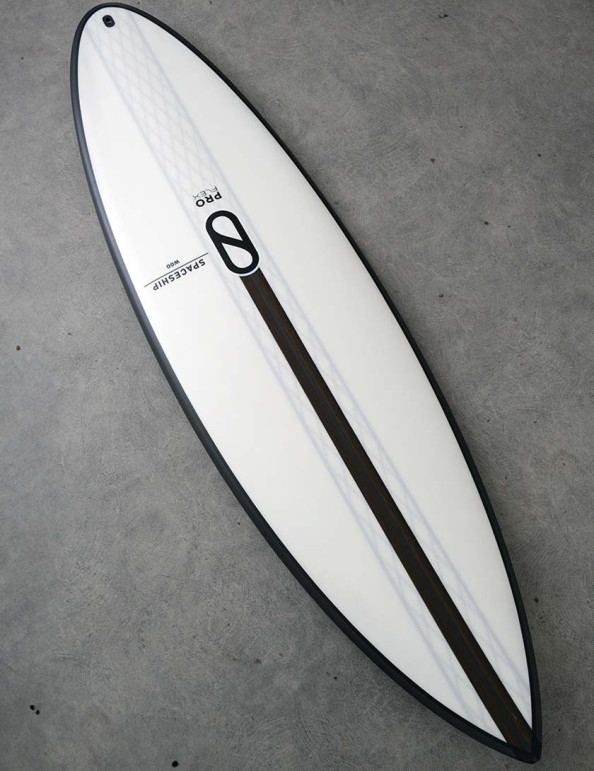 Firewire Spaceship Surfboard Proflex 5ft 10 Futures - White/Black