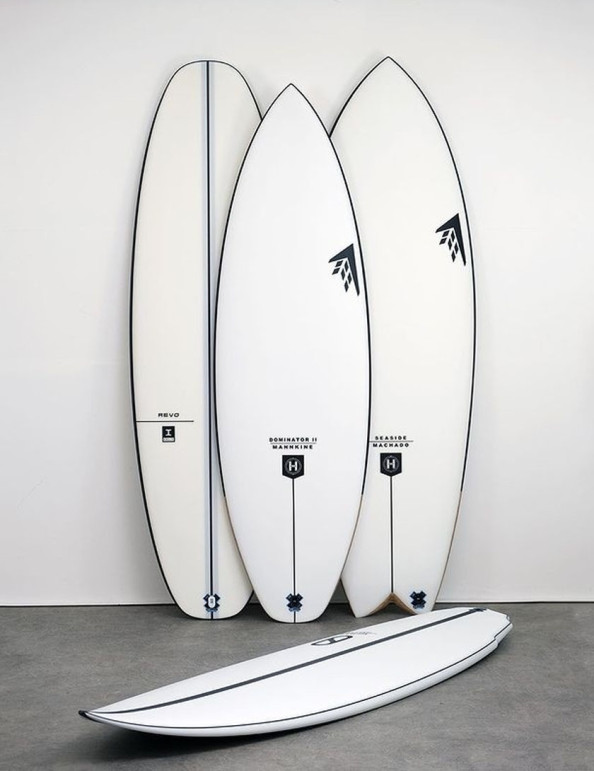 Firewire Helium Seaside surfboard 5ft 10 Futures - White