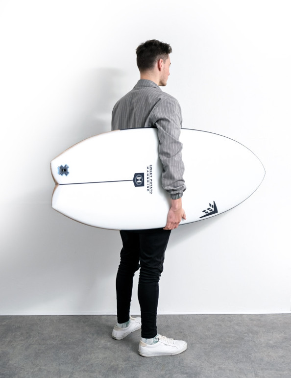 Firewire Helium Sweet Potato surfboard 5ft 6 Futures - White
