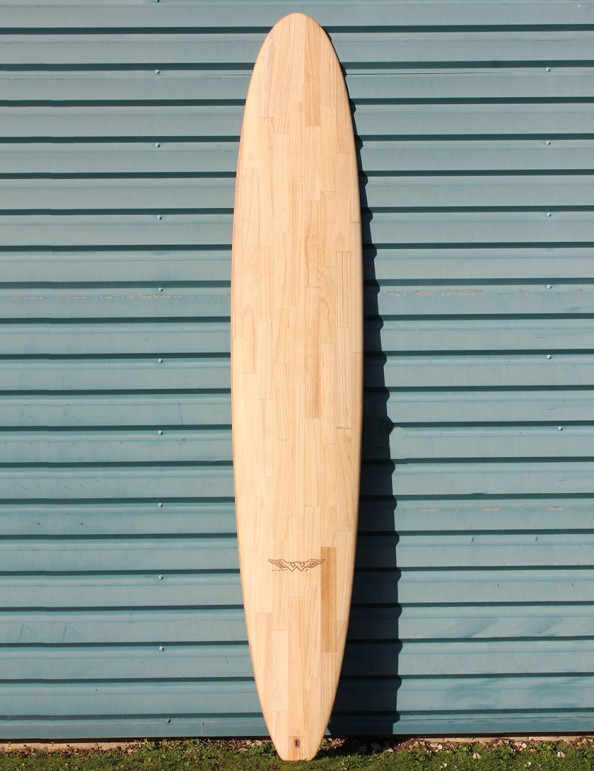 Firewire Timbertek Viking surfboard 11ft 0 Single Fin - Natural Wood