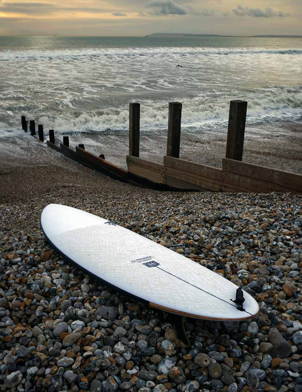 Firewire Helium TJ Twinzer Surfboard 7ft 0 Futures - White