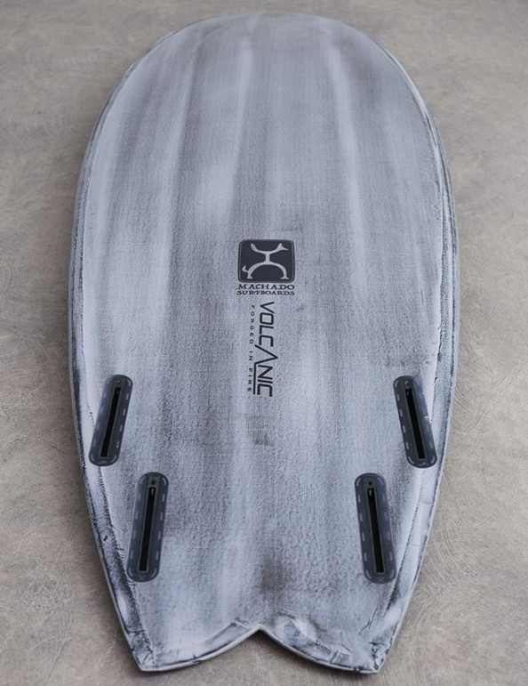 Firewire Volcanic Seaside surfboard 5ft 5 Futures - Grey