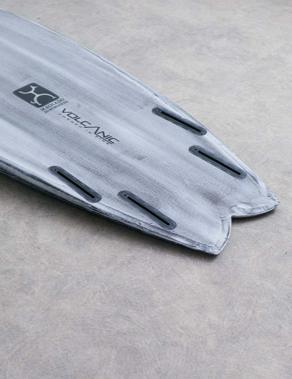 Firewire Volcanic Seaside surfboard 5ft 5 Futures - Grey