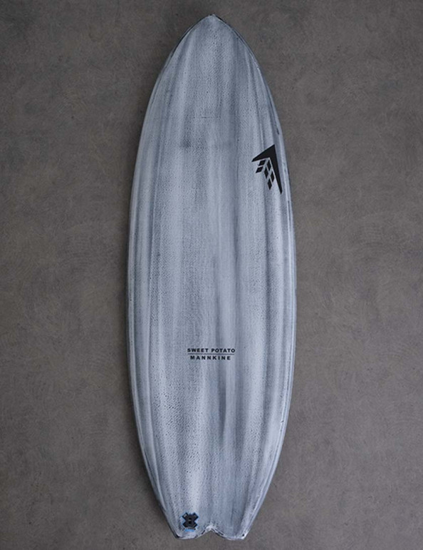 Firewire Volcanic Sweet Potato surfboard 5ft 4 Futures - Grey