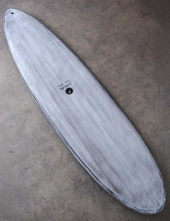 Firewire Volcanic TJ Pro Mid surfboard 7ft 2 Futures - White