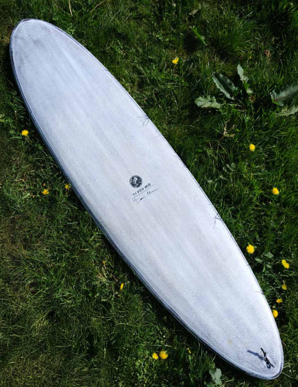Firewire Volcanic TJ Pro Mid surfboard 7ft 2 Futures - White