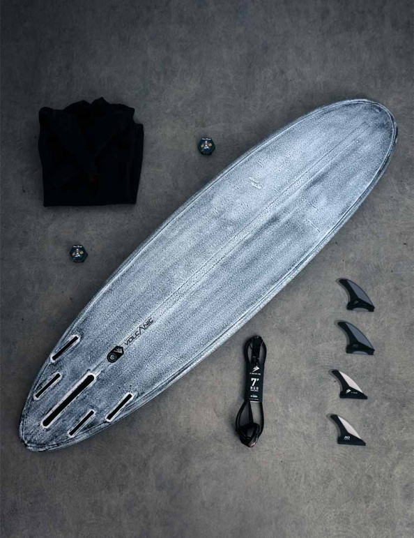 Firewire Volcanic TJ Pro Mid surfboard 7ft 8 Futures - White
