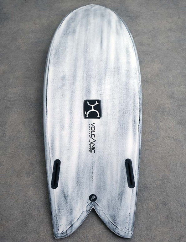 Firewire Volcanic Too Fish Surfboard 5ft 9 Futures - Grey