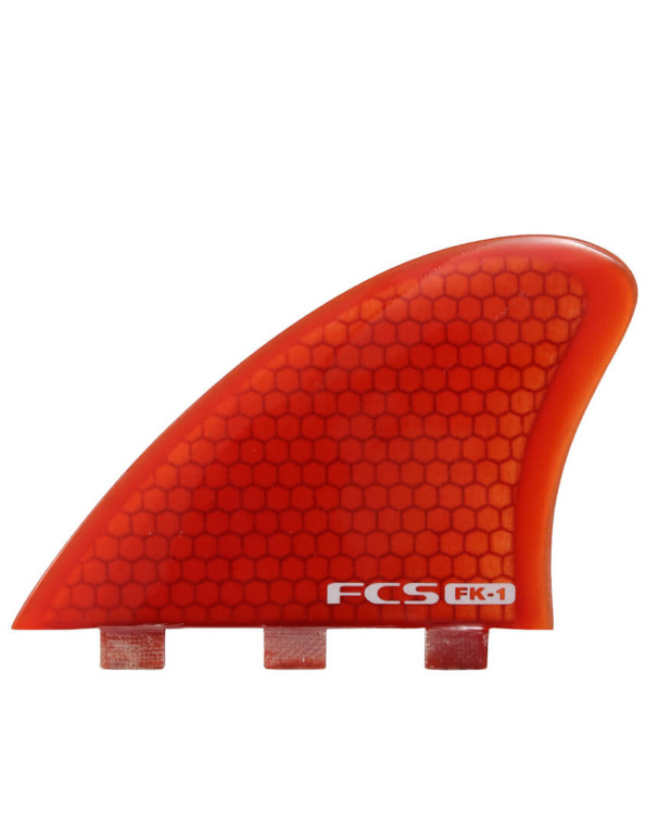 FCS FK-1 PC Fish Keel Twin Fins Large - Red