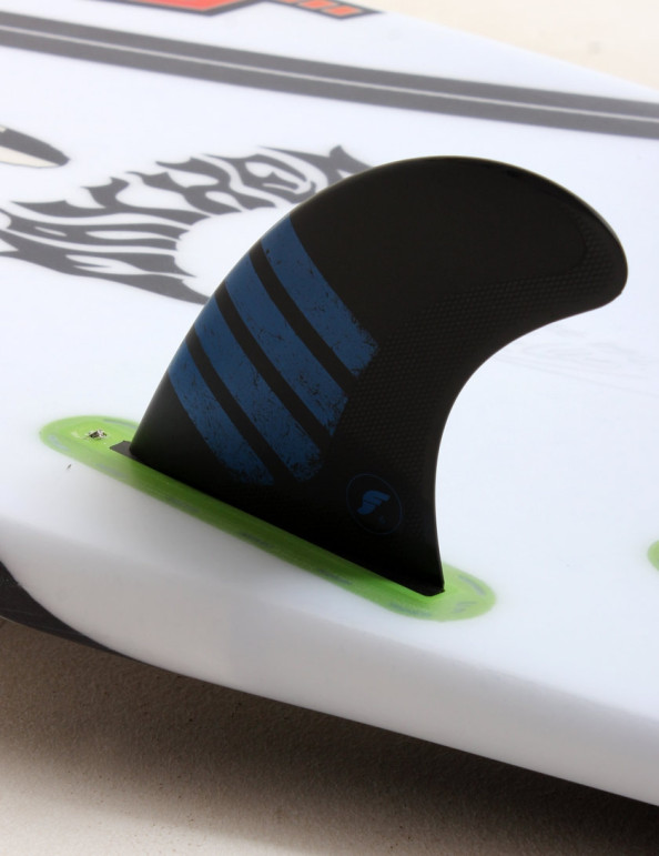Futures F6 Alpha Tri-Quad Fins Medium - Carbon/Blue