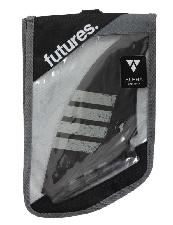 Futures Controller Alpha Series Quad Fins Large - Carbon